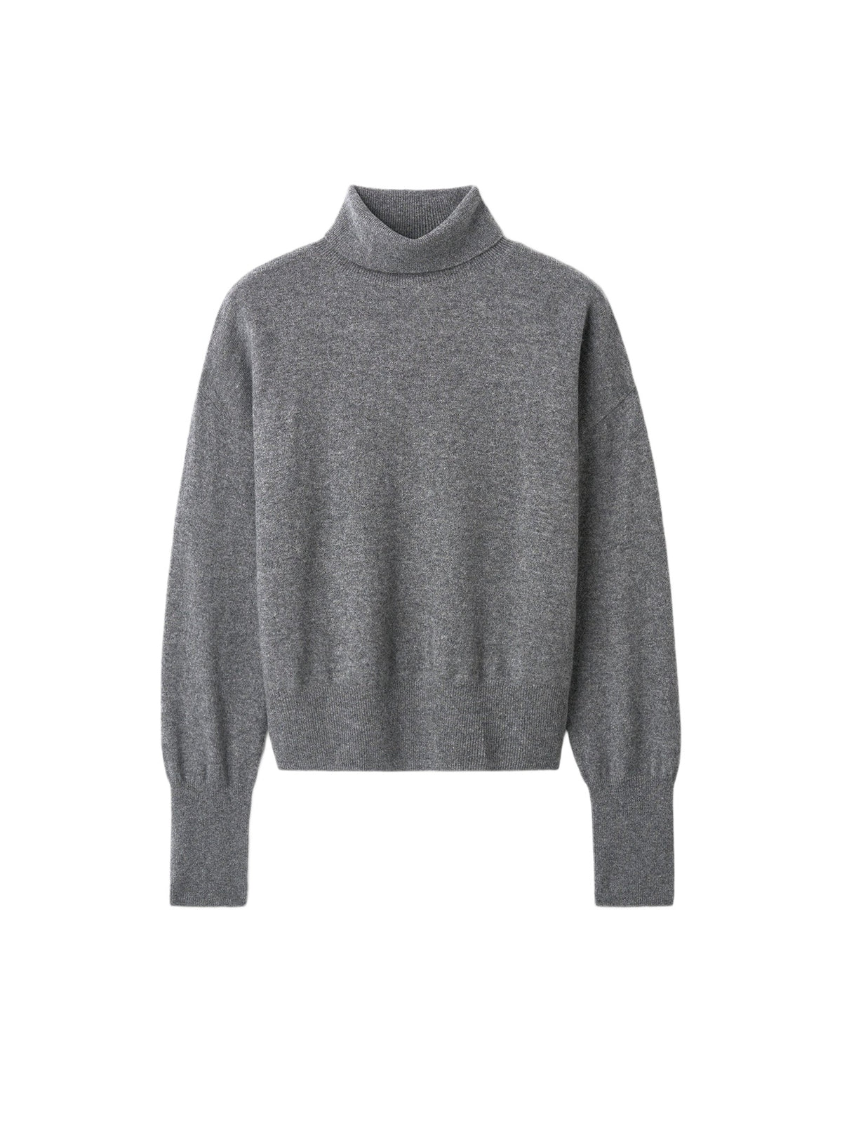 Classic-fit cashmere roll-neck jumper - Grey