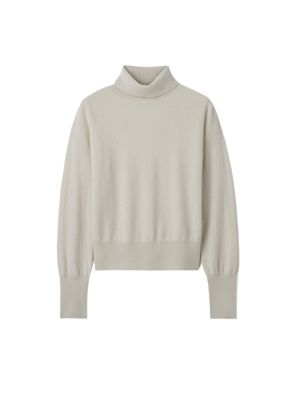 Classic-fit cashmere roll-neck jumper - Beige