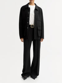 Signature wool jacket - Black