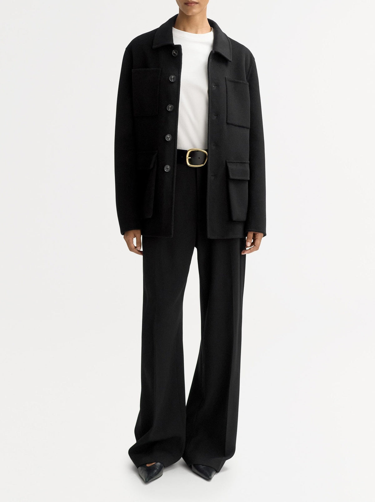 Signature wool jacket - Black