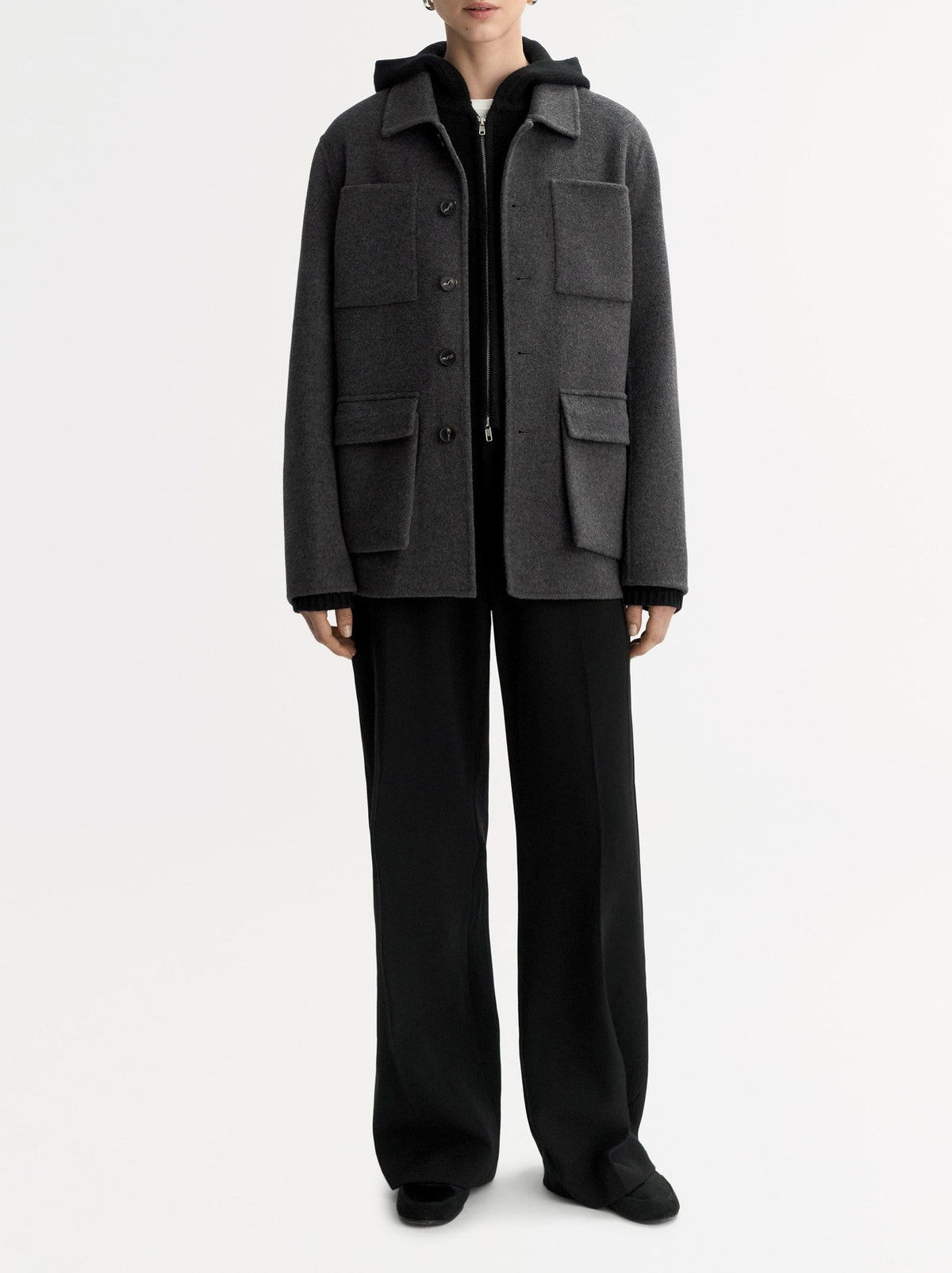 Signature wool jacket - Grey