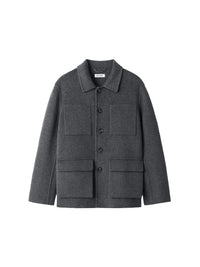Signature wool jacket - Grey