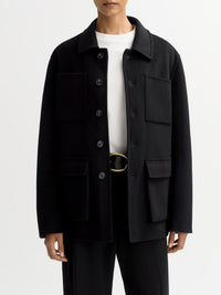 Signature wool jacket - Black