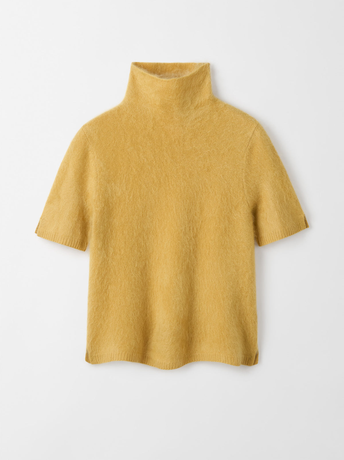 Brushed Short Sleeve Turtleneck