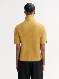 Brushed Short Sleeve Turtleneck