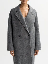 Wool herringbone coat - Grey
