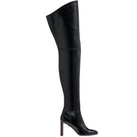 9qty NEW / Cuissardes Rosalia Caviar 90 en cuir - Black
