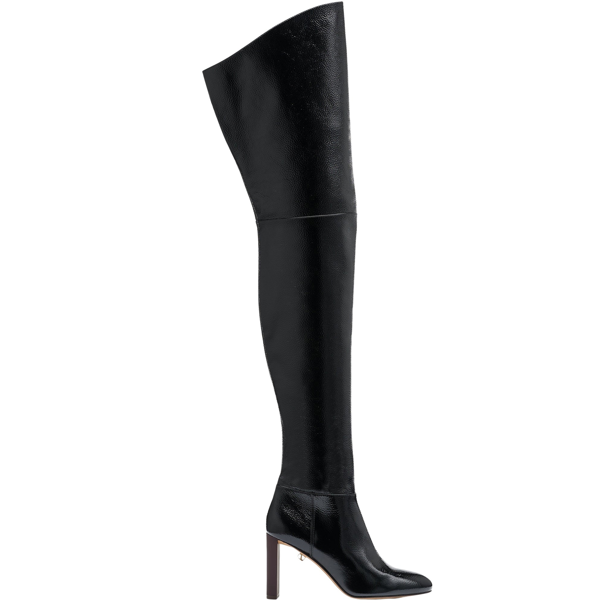 9qty NEW / Cuissardes Rosalia Caviar 90 en cuir - Black