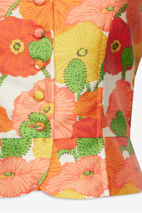 Top Amoako boutonné à imprimé Fleurs - Multicolore