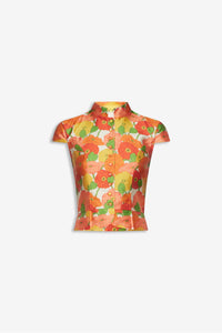 Top Amoako boutonné à imprimé Fleurs - Multicolore