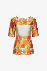 Top Amina imprimé fleurs - Multicolore