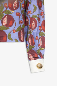 Top Calo manche longues imprimé Grenades - Blue & Red