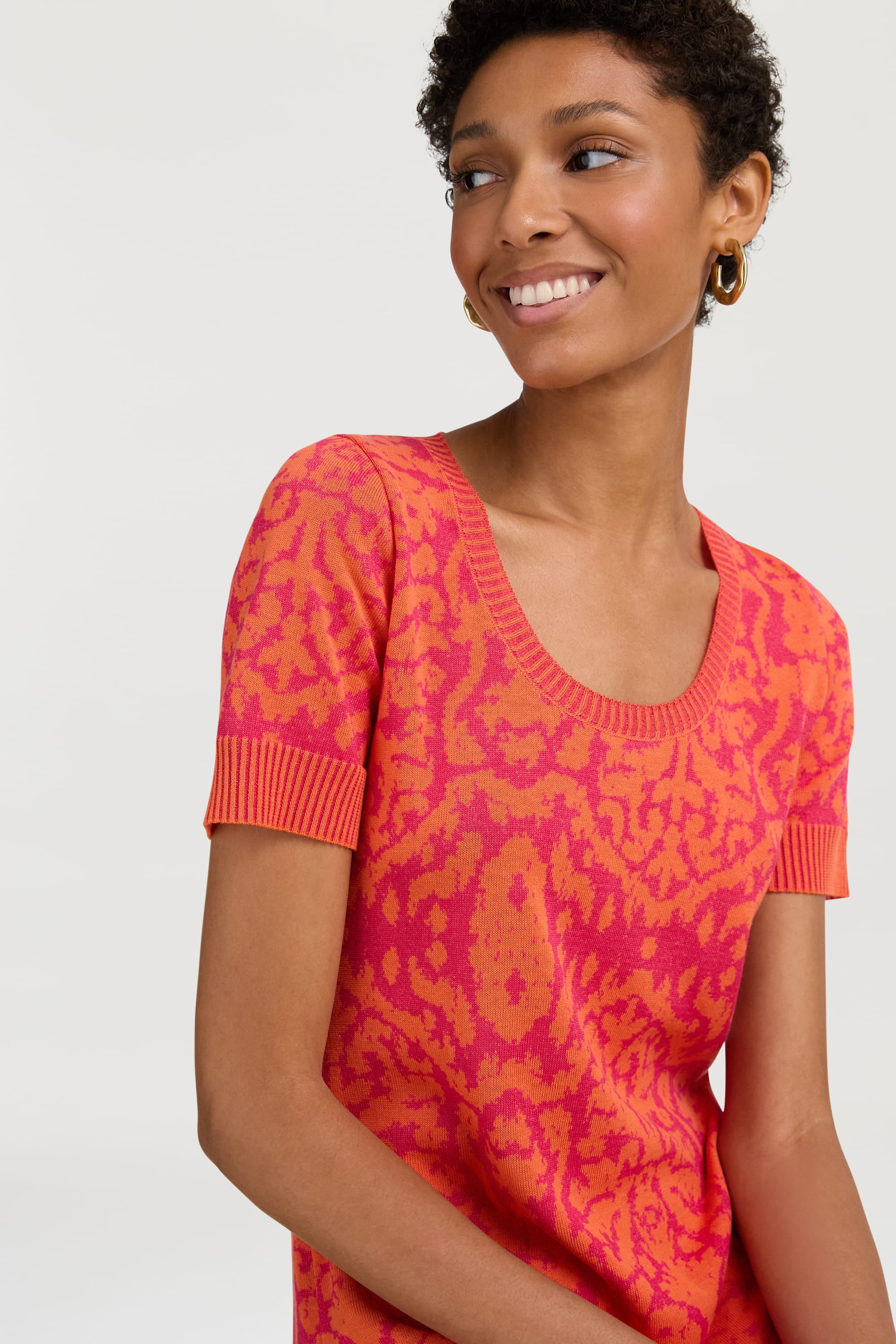 RECO PRIX : 291 // Amla Dress Damask Design Orange
