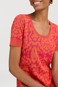 Amla long cotton dress – Orange