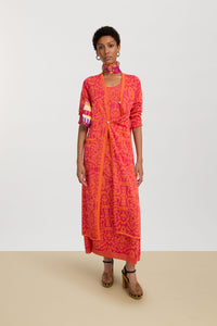 RECO PRIX : 291 // Amla Dress Damask Design Orange