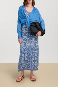 Amla long cotton dress - Neutral