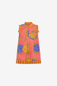RECO PRIX : 59,5 // Kids Spring Dress Big Flower Old Pink