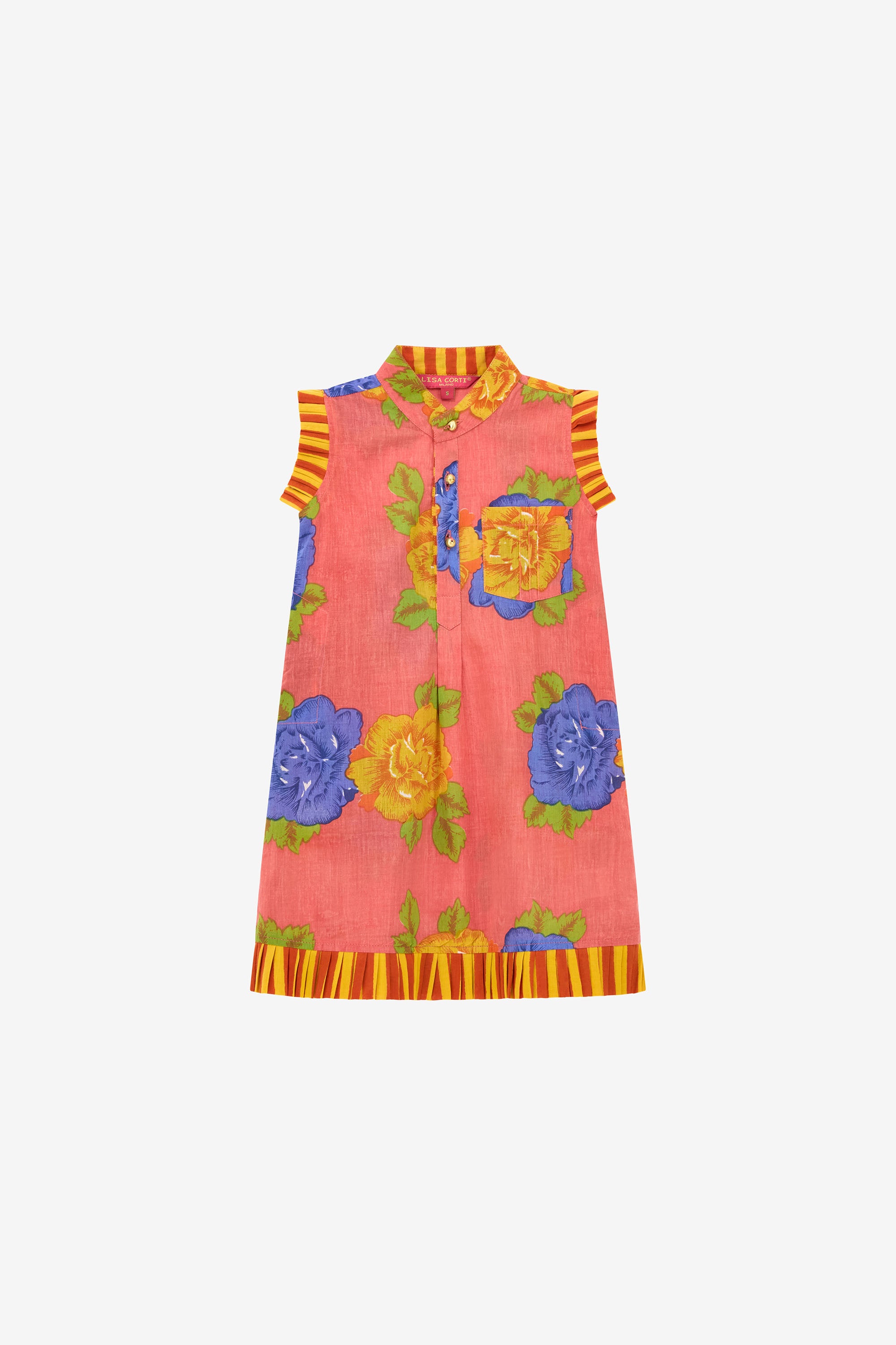 RECO PRIX : 59,5 // Kids Spring Dress Big Flower Old Pink