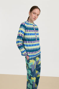 RECO PRIX : 126 // Batumi Shirt Kusama Checkdark Teal