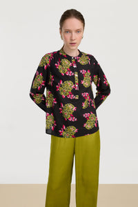RECO PRIX : 126 // Batumi Shirt Cambric Suiko Flower Black