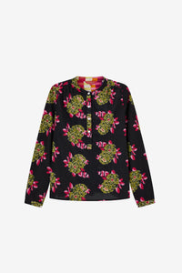 RECO PRIX : 126 // Batumi Shirt Cambric Suiko Flower Black