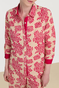 Bella long-sleeved cotton shirt - Neutral