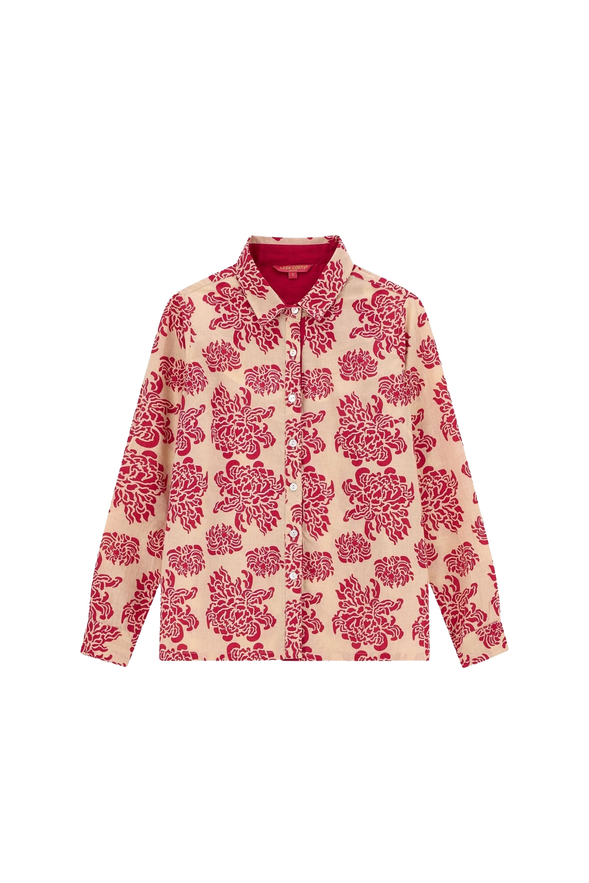 Bella long-sleeved cotton shirt - Neutral