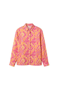 Bella long-sleeved silk shirt - Neutral