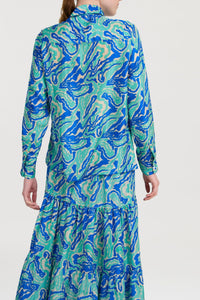 Bella long-sleeved silk shirt - Neutral