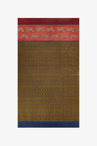 RECO PRIX : 98 // Kotadoria Shawl 100X200Cm Dragon Tiger Green Gold