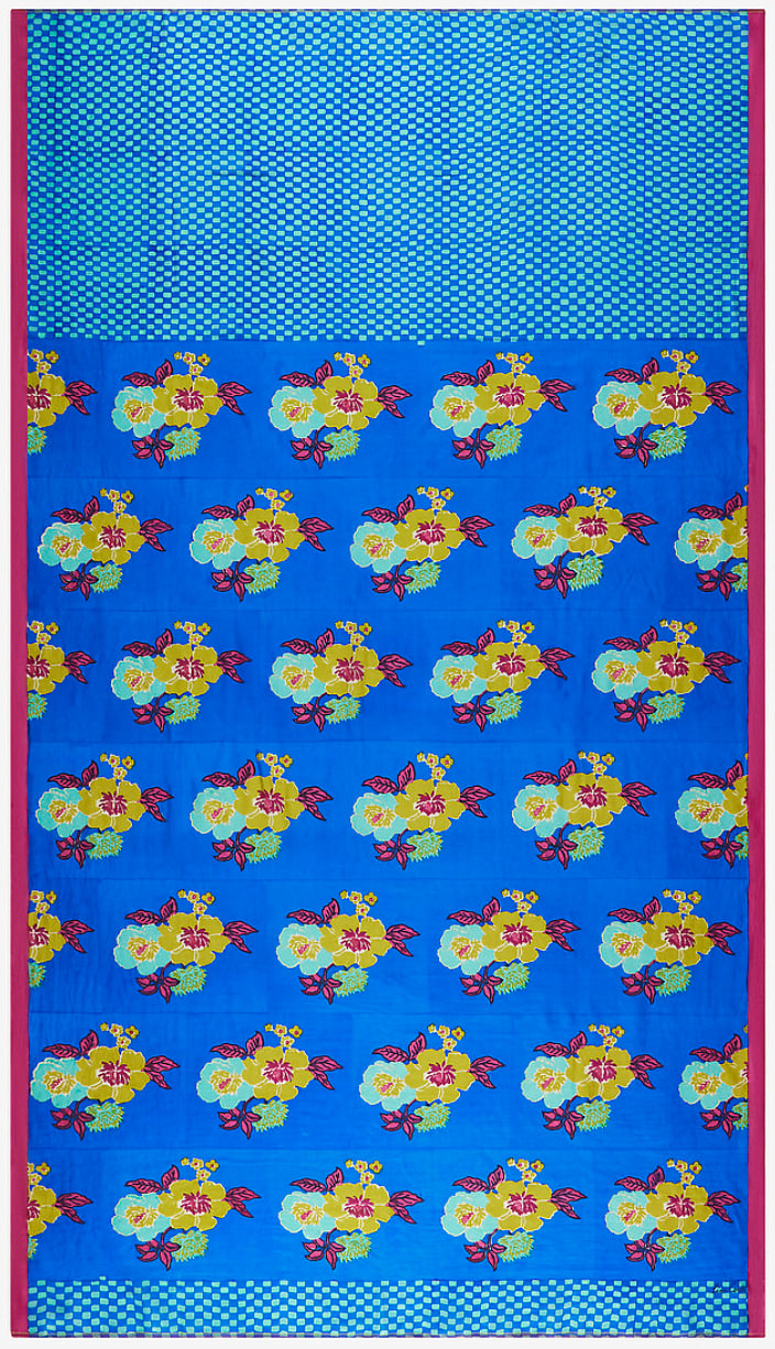 RECO PRIX : 168 // Silk Shawl 100X200Cm Dandelion Blue