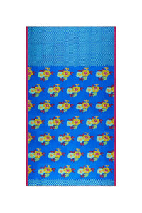 Dandelion silk shawl - Blue
