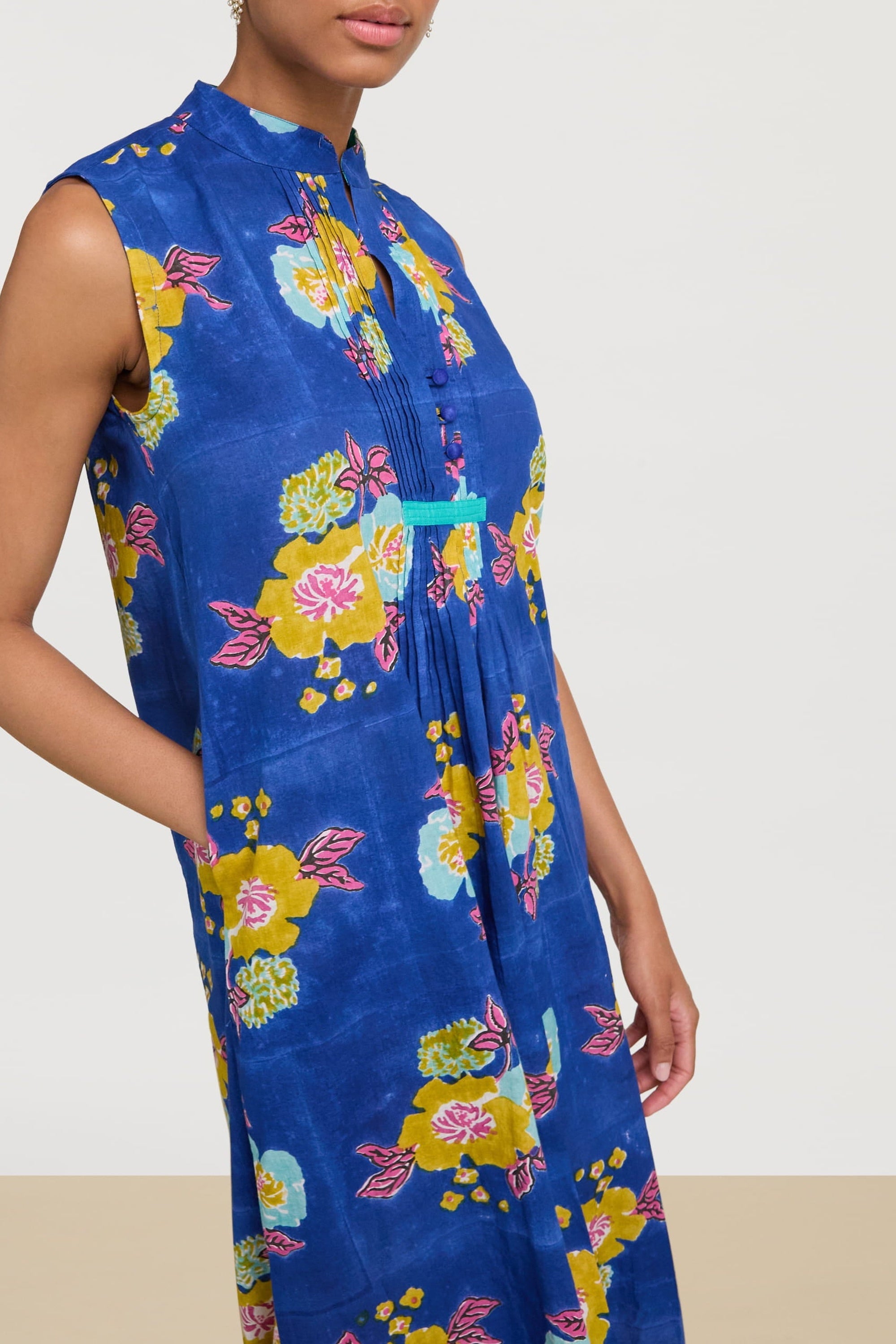 Eve cotton kaftan - Blue