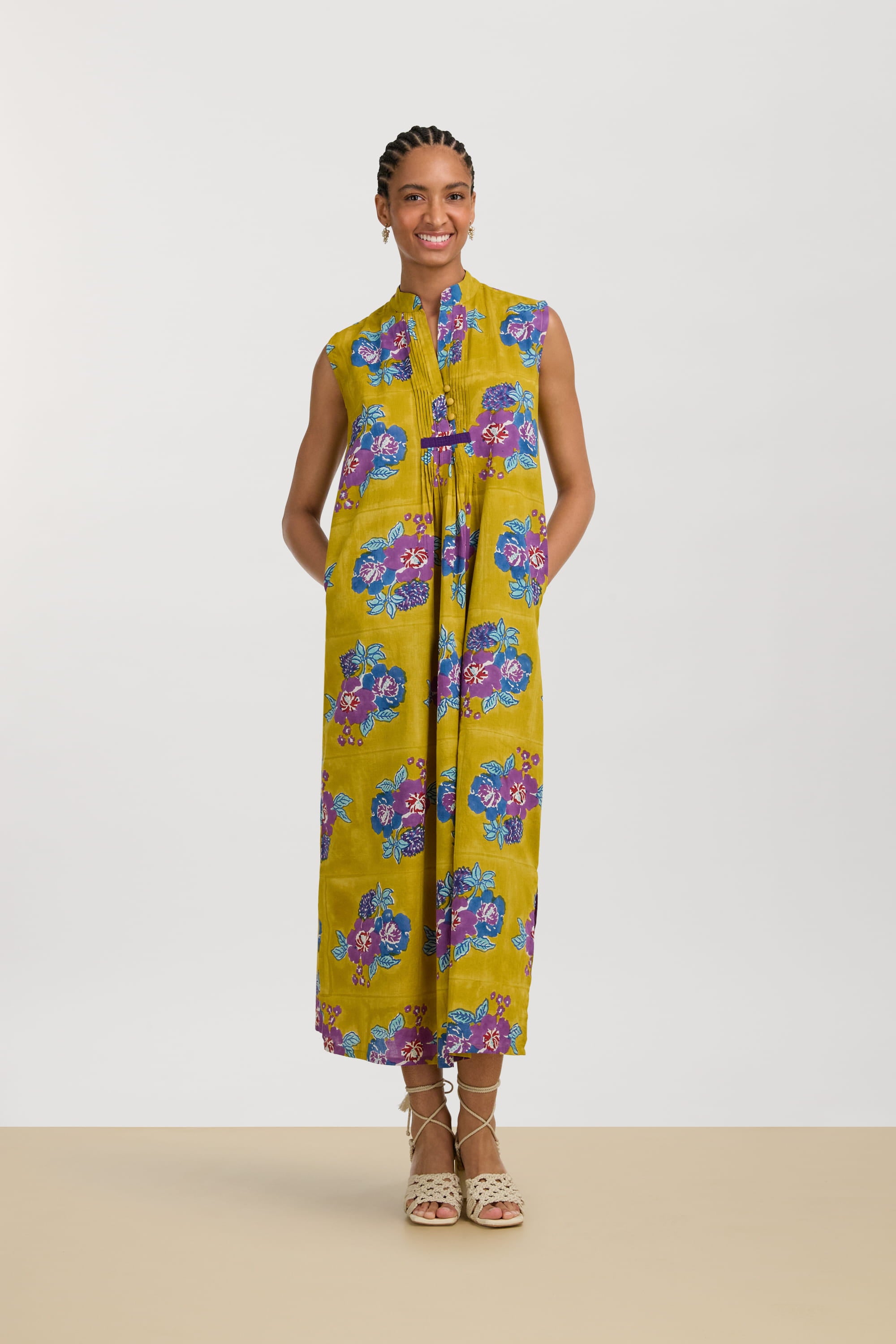RECO PRIX : 156 // Eve Kaftan Dandelion Green Gold