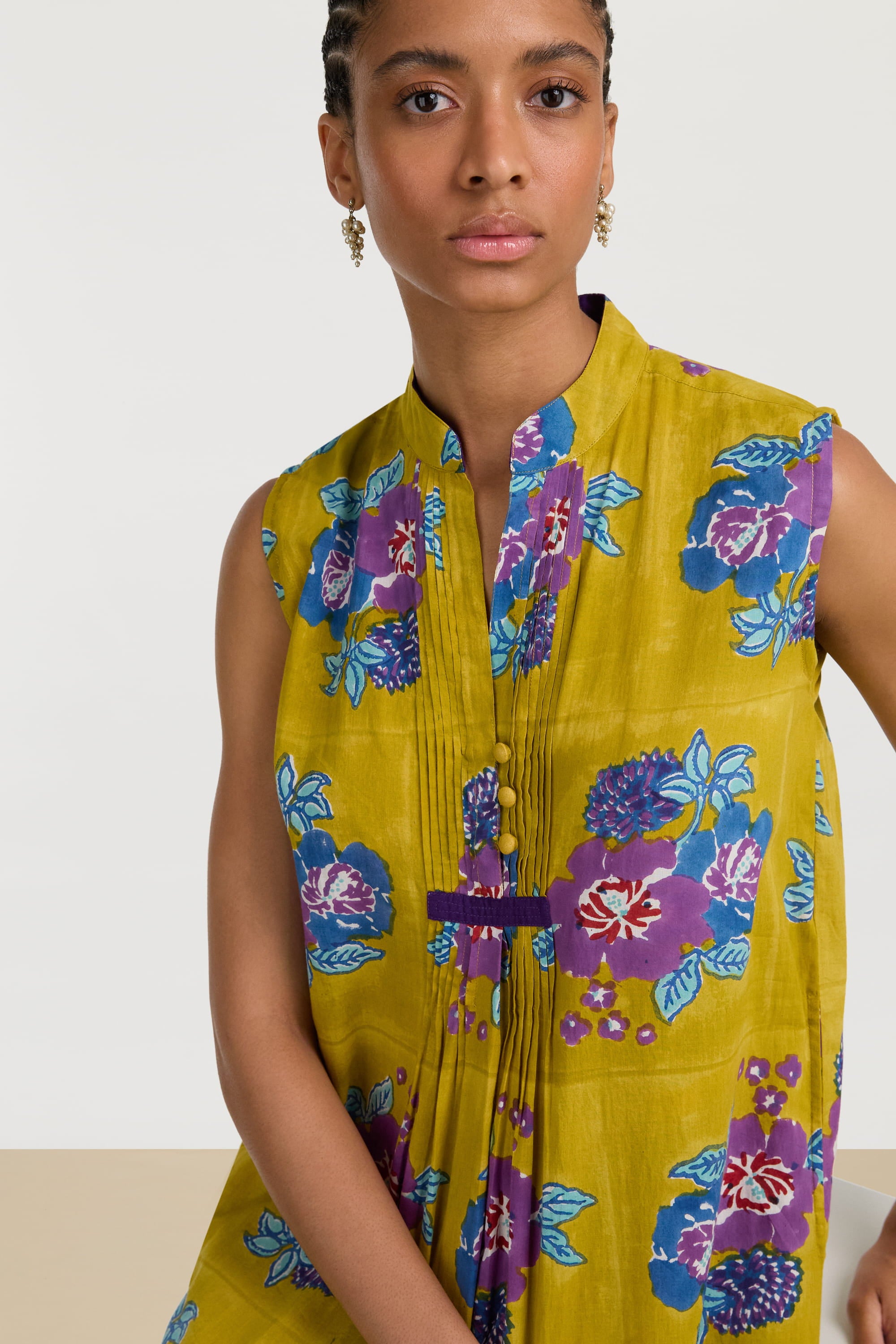 RECO PRIX : 156 // Eve Kaftan Dandelion Green Gold