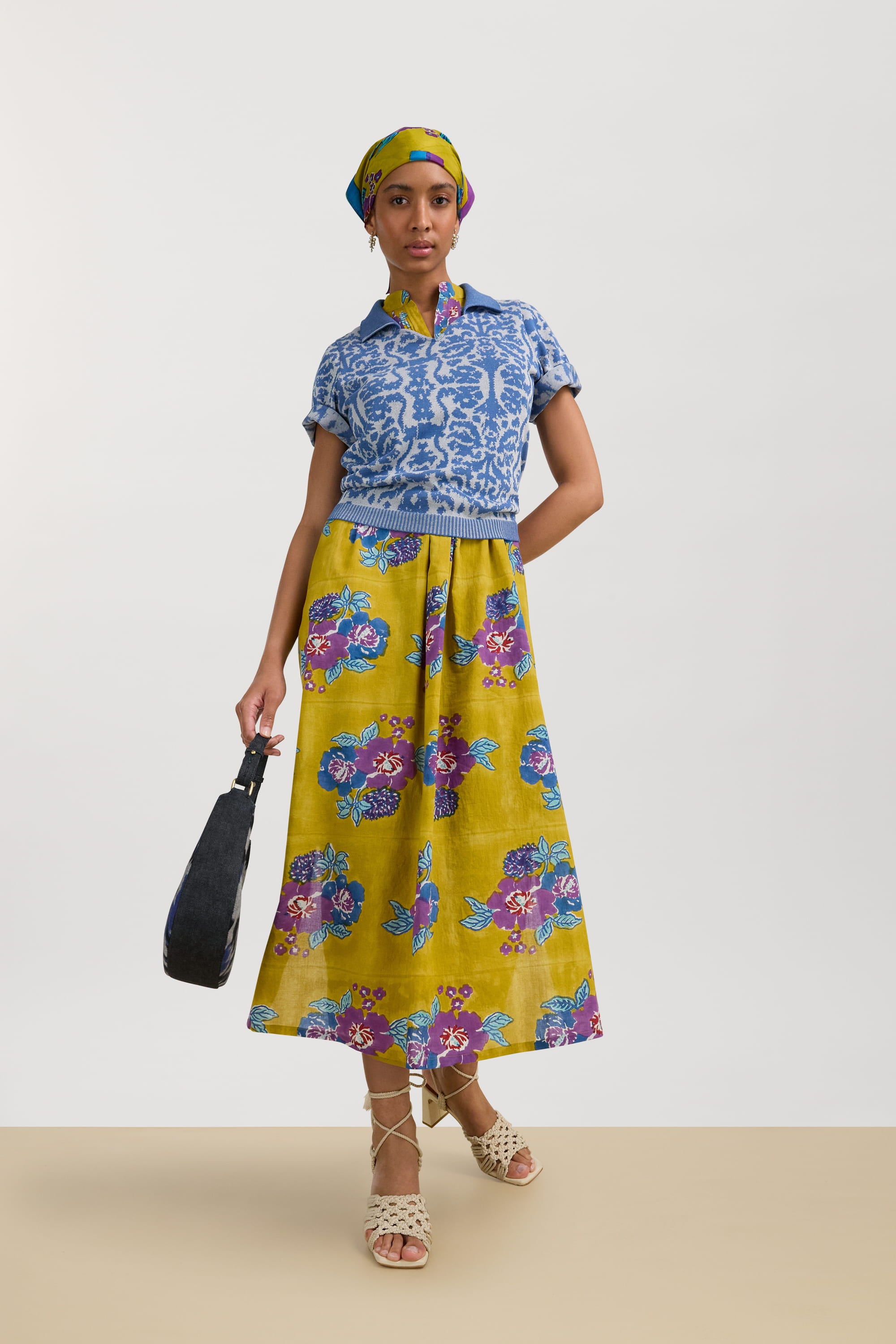 RECO PRIX : 156 // Eve Kaftan Dandelion Green Gold