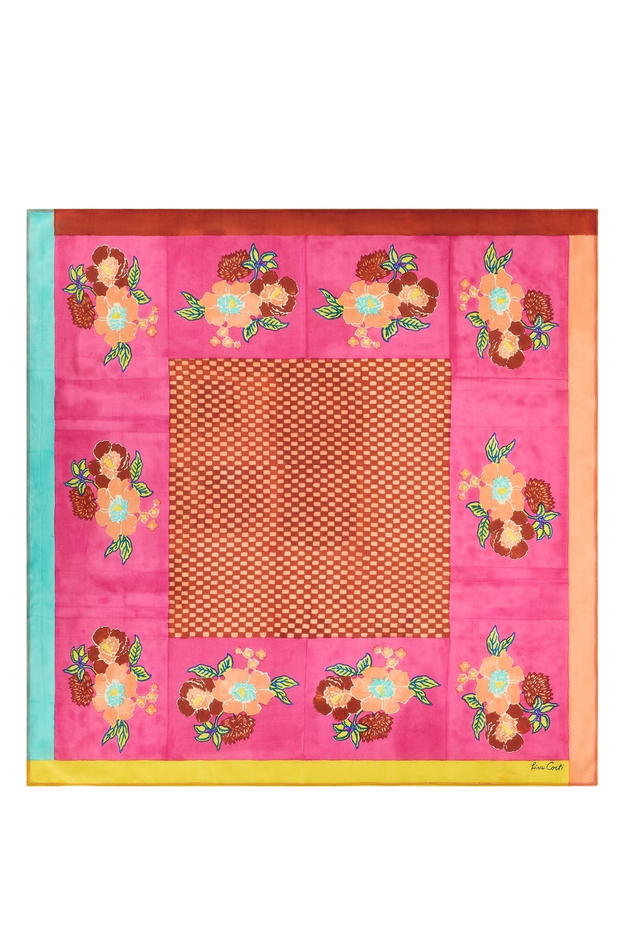 Dandelion silk scarf - Neutral