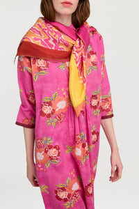 Dandelion silk scarf - Neutral