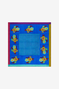 RECO PRIX : 126 // Foulard Silk 100X100Cm Dandelion Blue