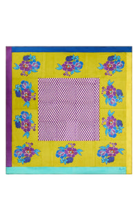 Dandelion silk scarf - Green