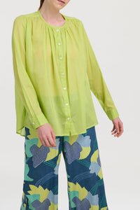Ginger cotton shirt - Yellow