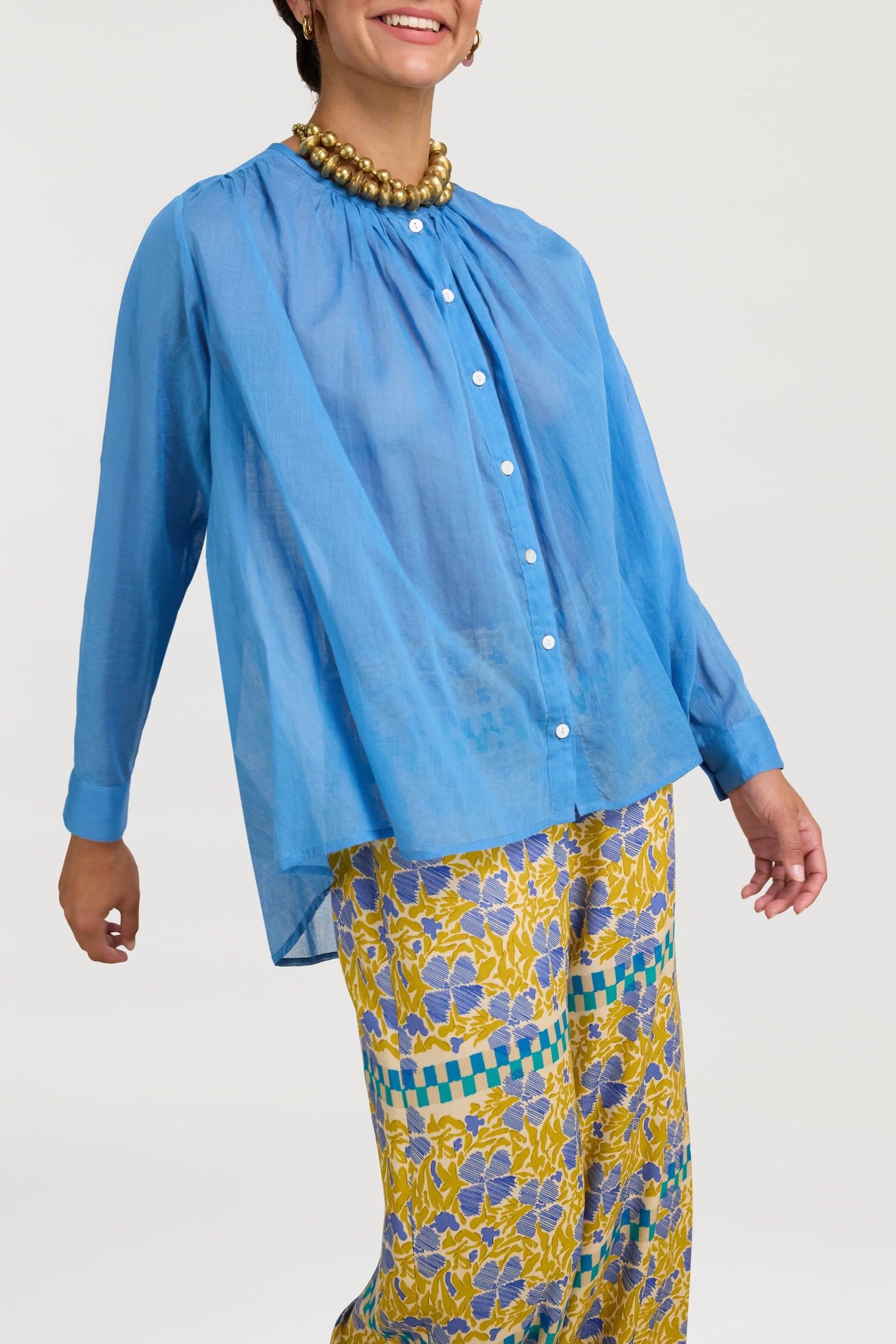 Ginger cotton shirt - Neutral