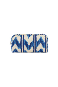 Large Goretta cotton clutch bag - Blue