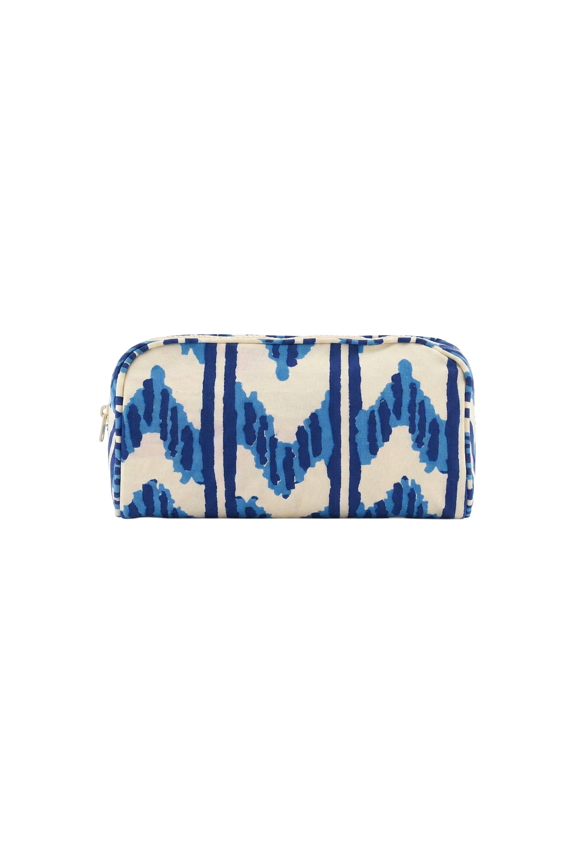 Large Goretta cotton clutch bag - Blue