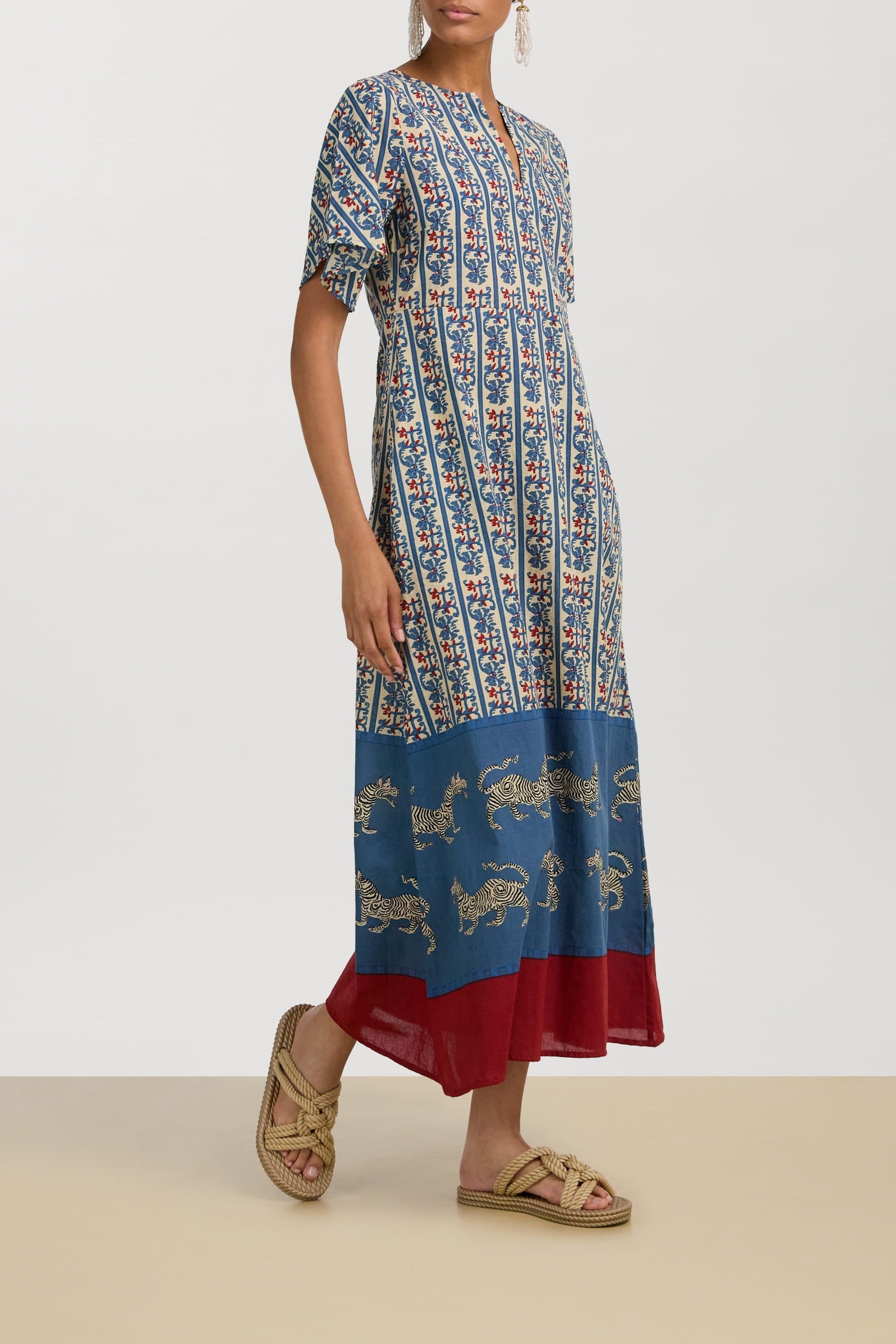 Guava cotton kaftan - Neutral