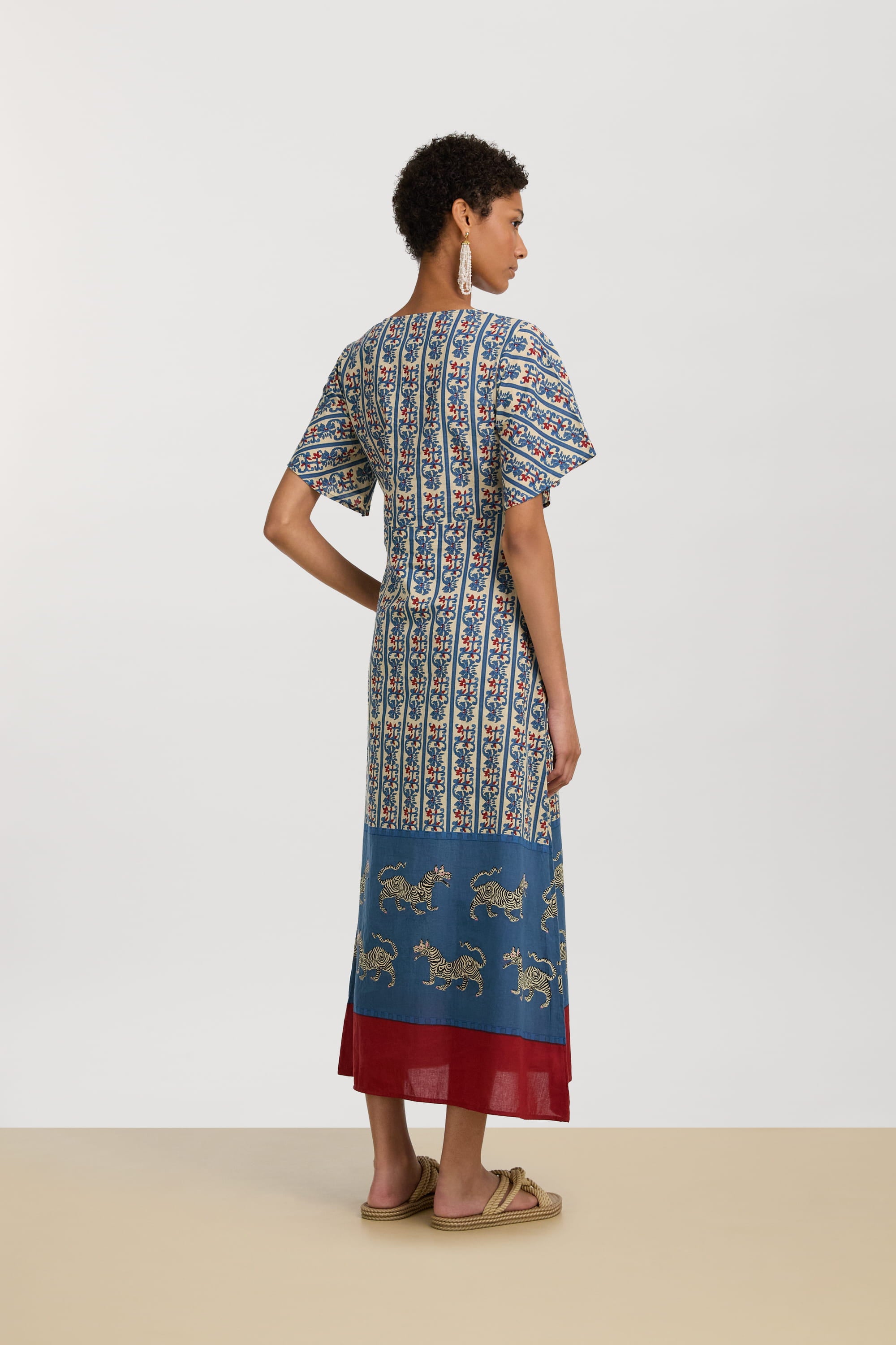 RECO PRIX : 186 // Guava Kaftan Dragon Tiger Ivory