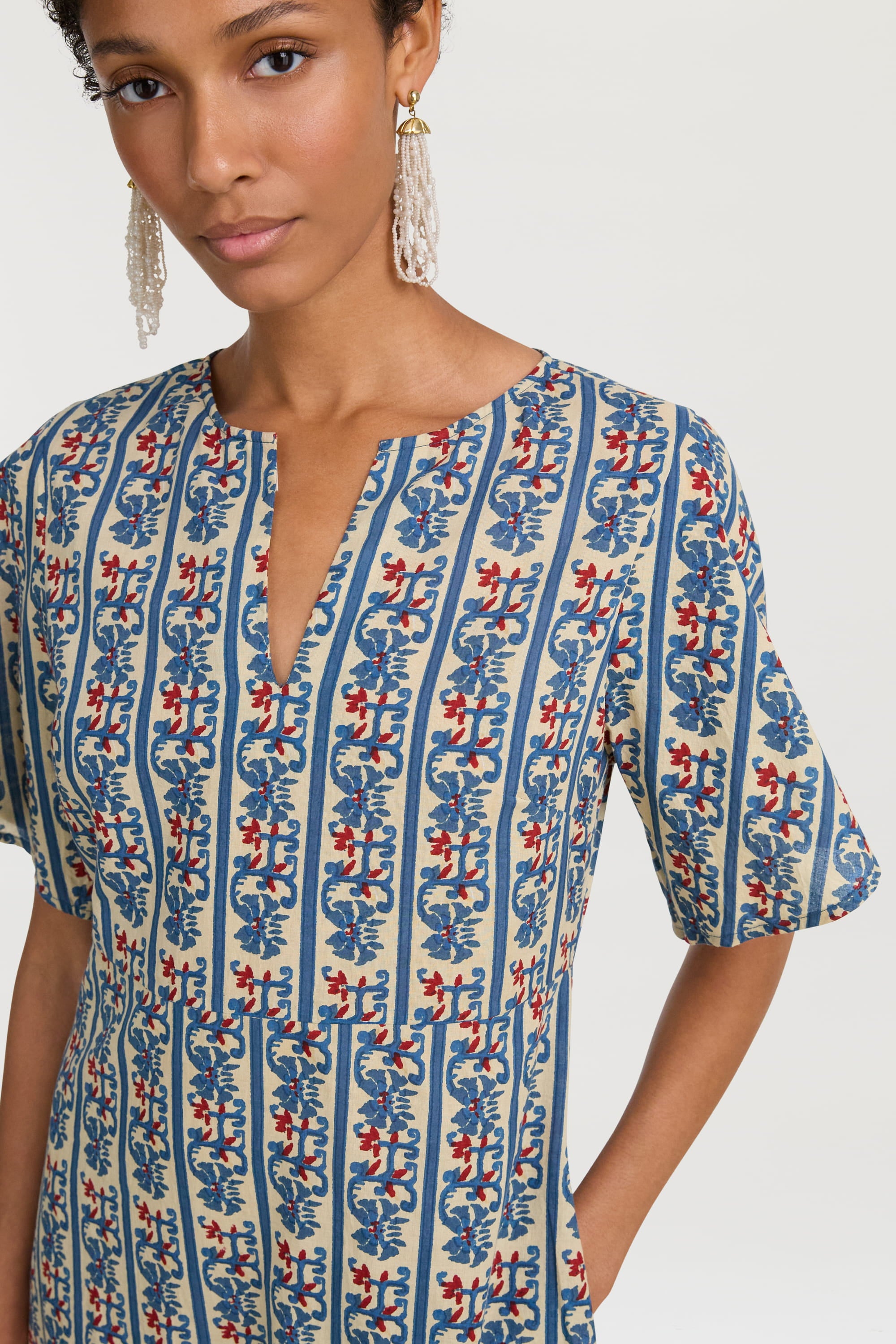 RECO PRIX : 186 // Guava Kaftan Dragon Tiger Ivory