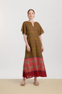 RECO PRIX : 186 // Guava Kaftan Dragon Tiger Green Gold