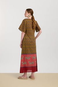 RECO PRIX : 186 // Guava Kaftan Dragon Tiger Green Gold
