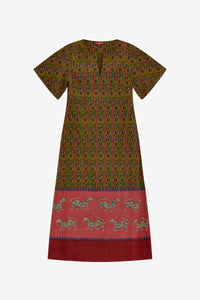 RECO PRIX : 186 // Guava Kaftan Dragon Tiger Green Gold